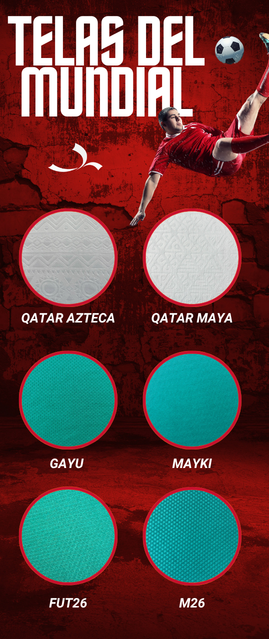 Telas para uniformes mundial 2026