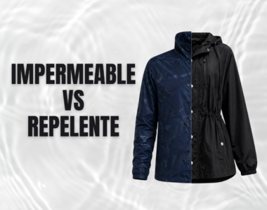 ¿Tela repelente o tela impermeable?